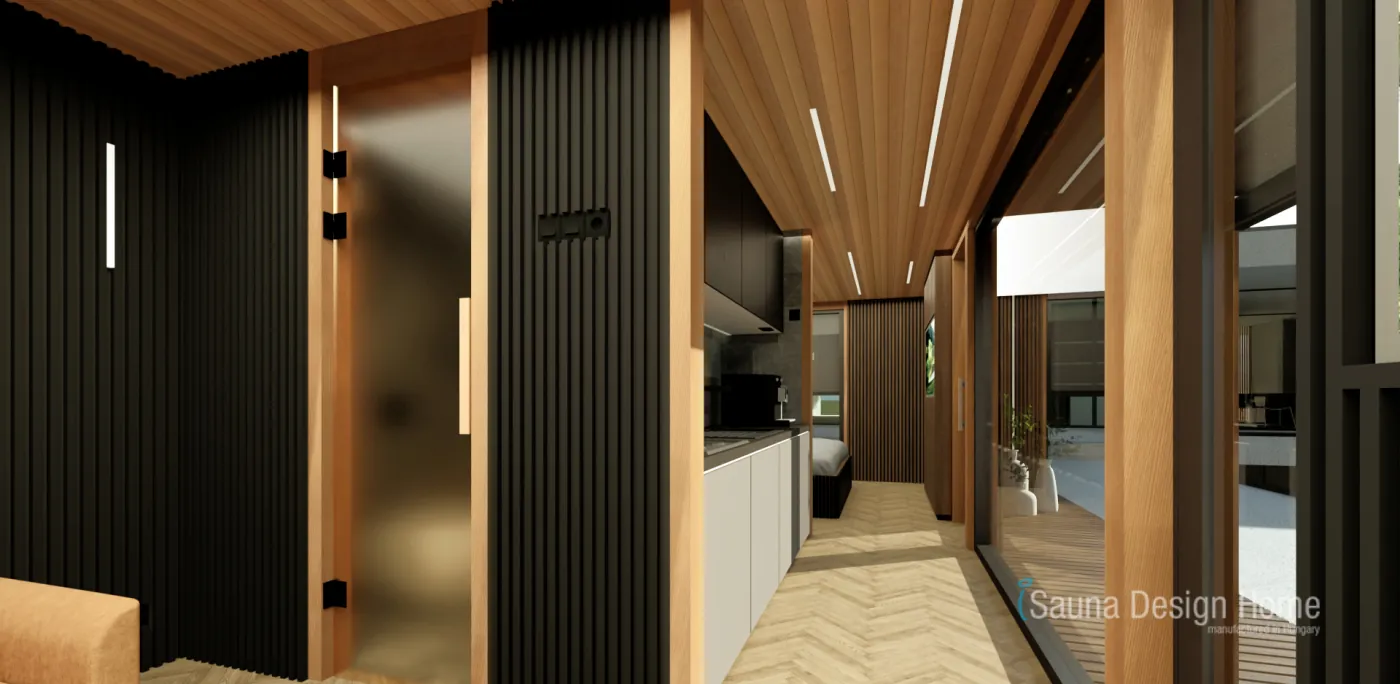 Interiér wellness domu