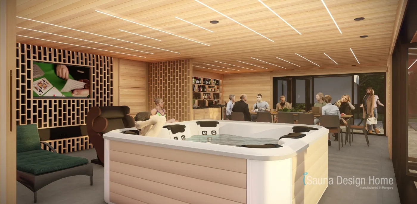 realizácia sauna domu z masívného dreva