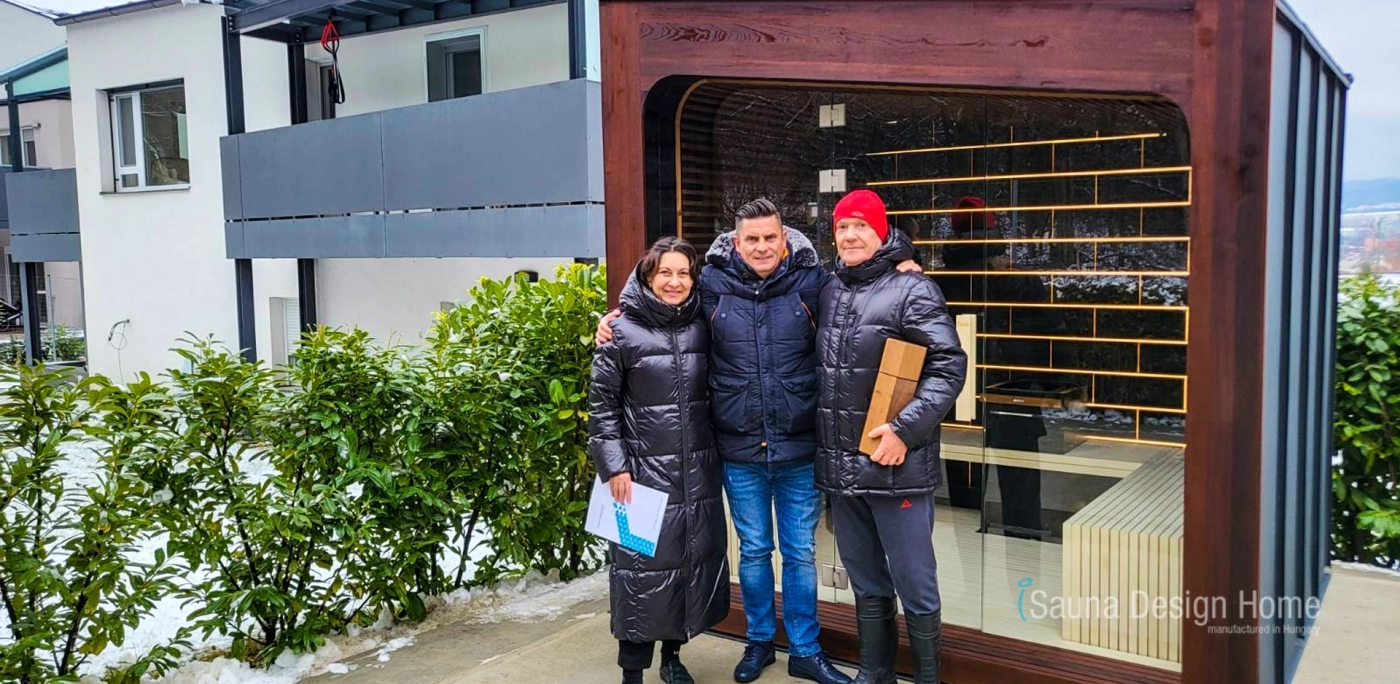 moderný sauna domček Dubravka