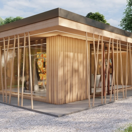 Dovolenkový dom, návrh a výstavba saunového domčeka