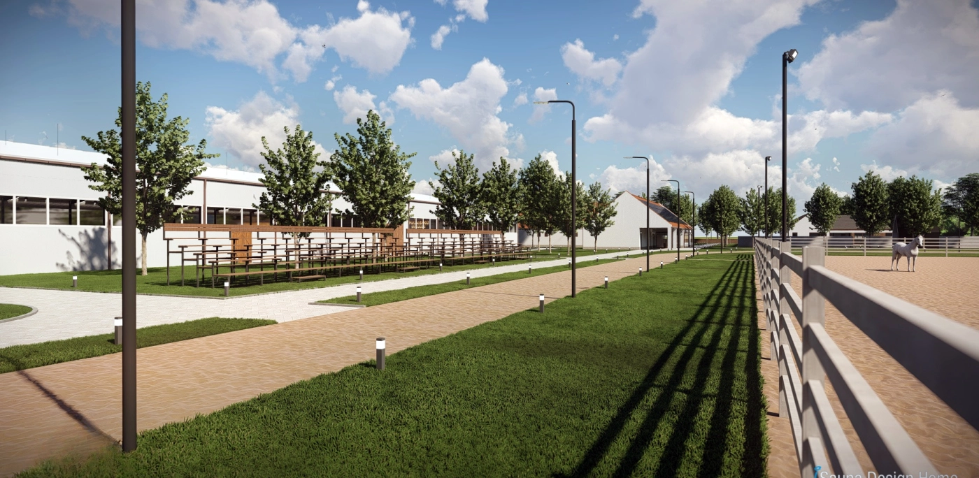 funkčný návrh jazdeckého areálu