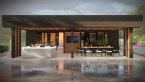 sauna dom s wellness terasou