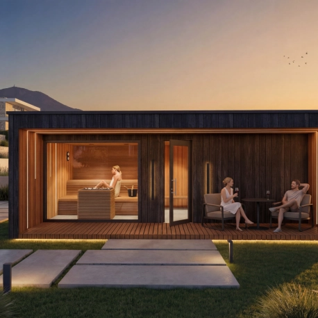 Joy rodina Celoročný prémiový wellness dom so saunou