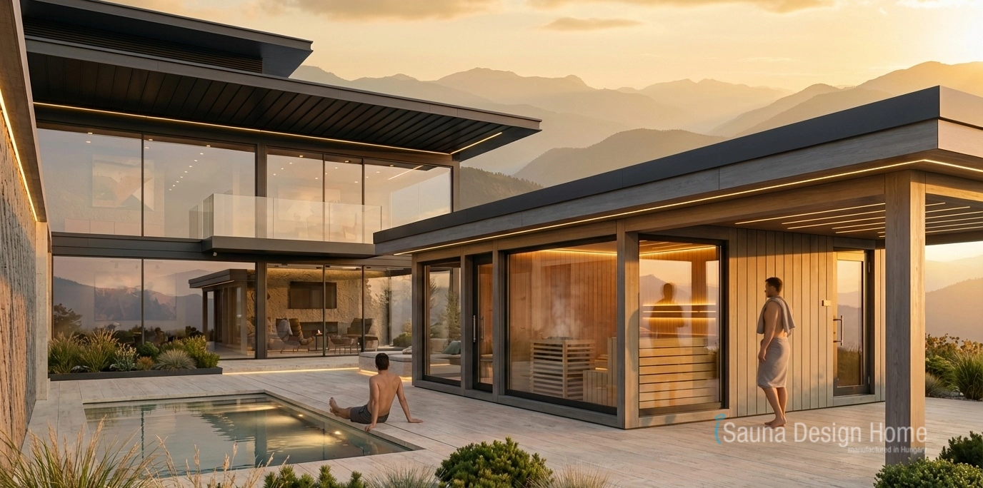 fínska dizajnová sauny dom