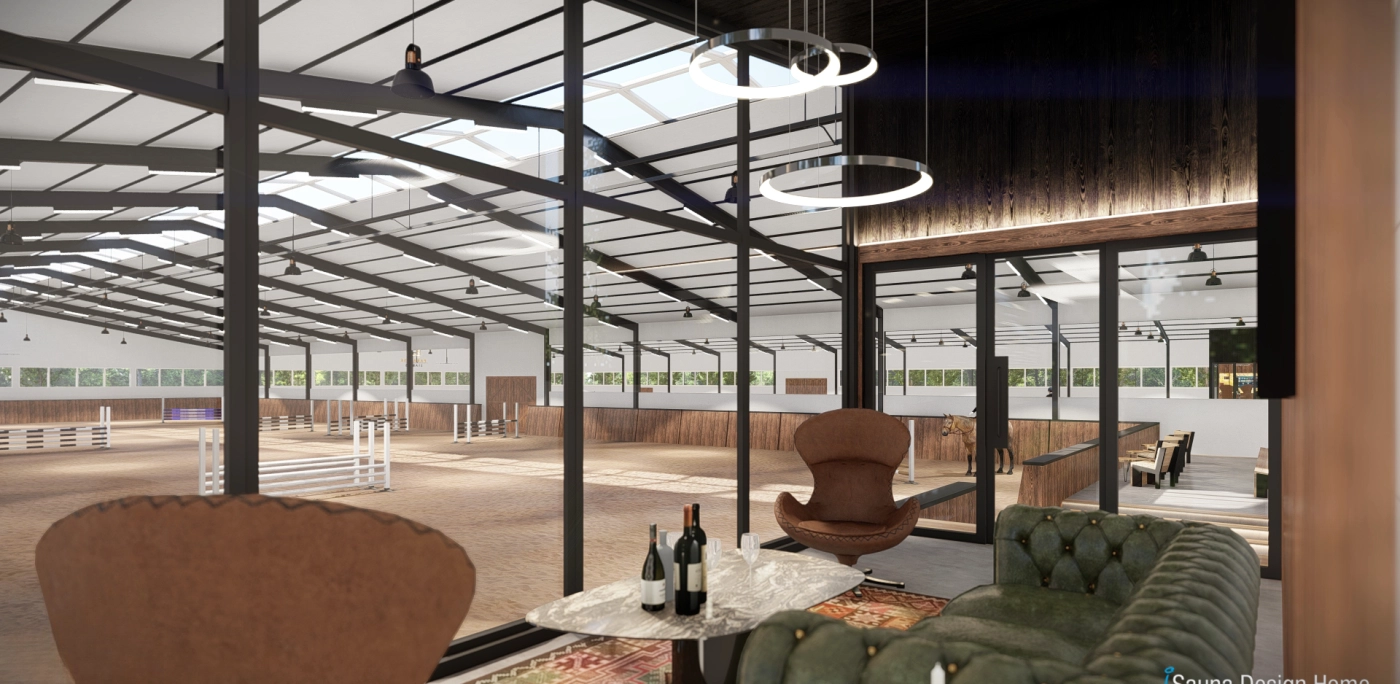 uzavretý jazdecký areál